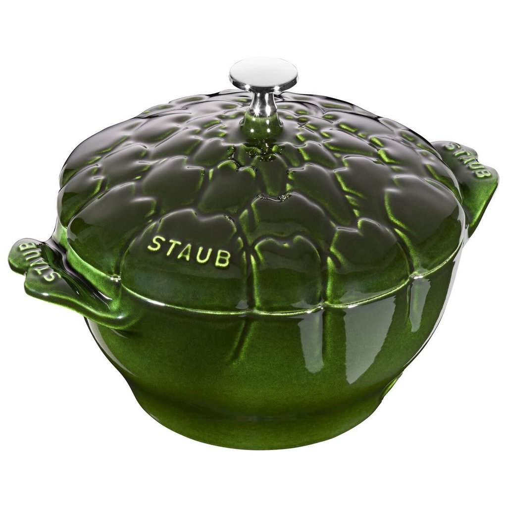 Staub 3qt/3L Cast Iron  Artichoke Cocotte - Basil Green