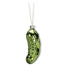 Abbott Green Pickle Glass Ornament