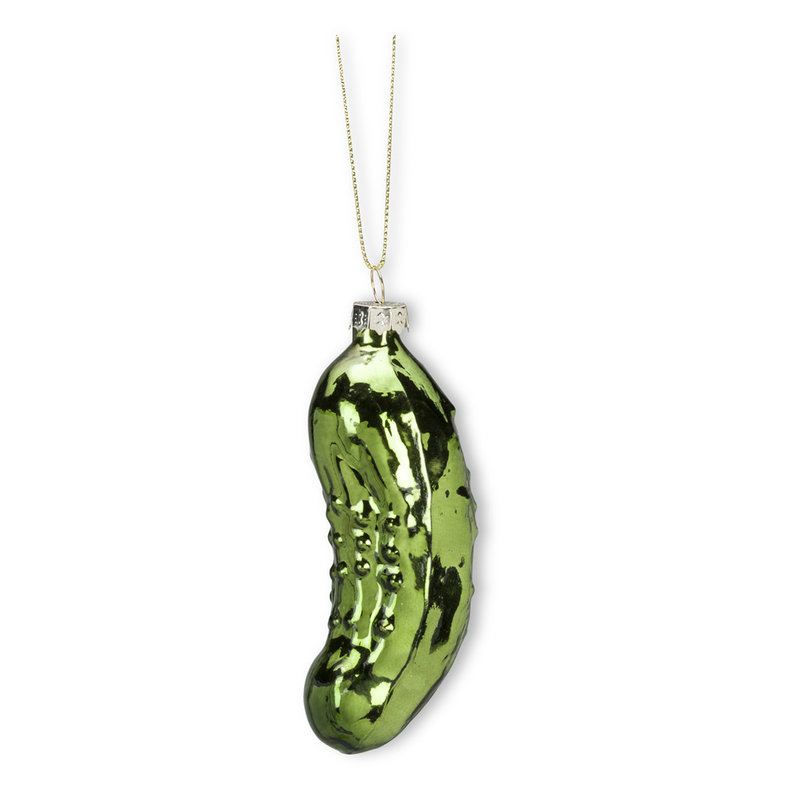 Abbott Green Pickle Glass Ornament