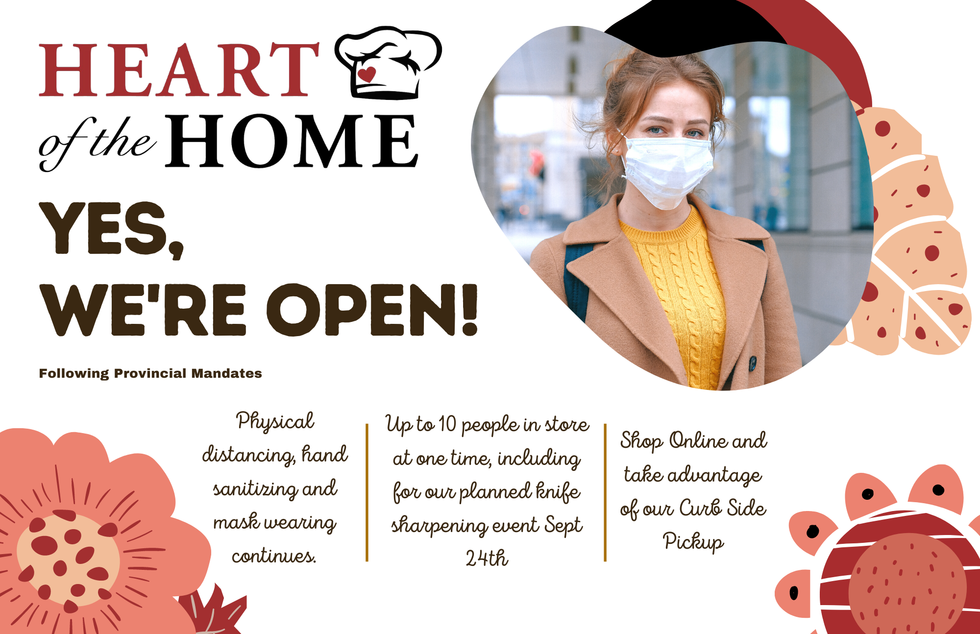 Updated Heart of the Home YEG Store Covid Protocols