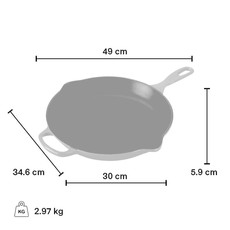 Le Creuset Iron Handle 30cm Skillet - Blueberry