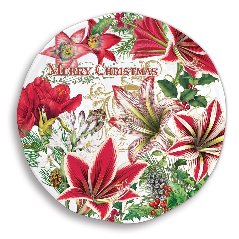 Michel Design Works Merry Christmas Large Round Platter
