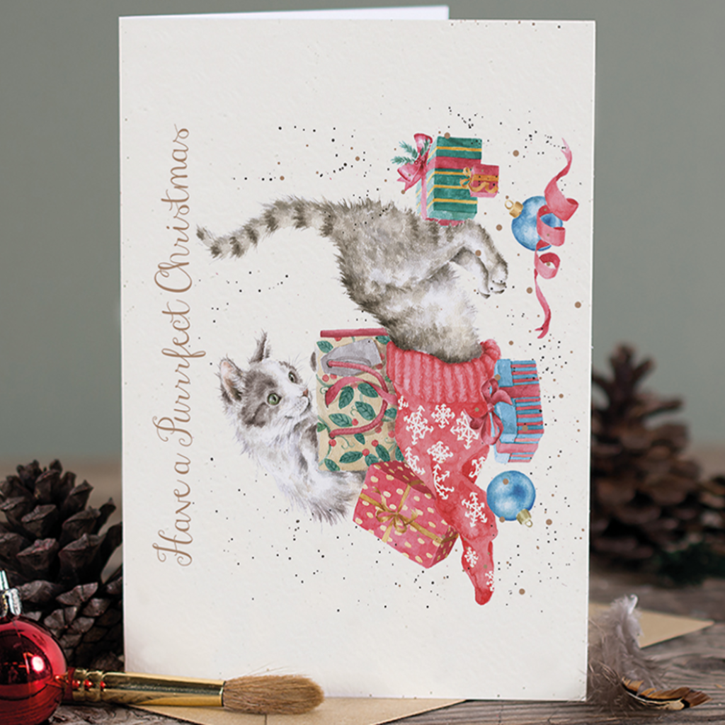 Wrendale Designs 'A Purrrfect Christmas' Christmas Card