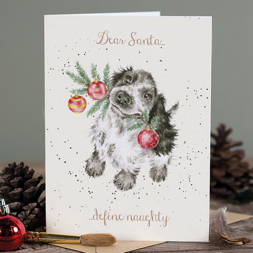 Wrendale Designs 'Dear Santa…Define Naughty' Christmas Card