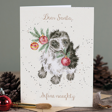 Wrendale Designs 'Dear Santa…Define Naughty' Christmas Card