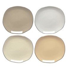 Danica Heirloom Pebble Appetizer Plates  - Set of 4