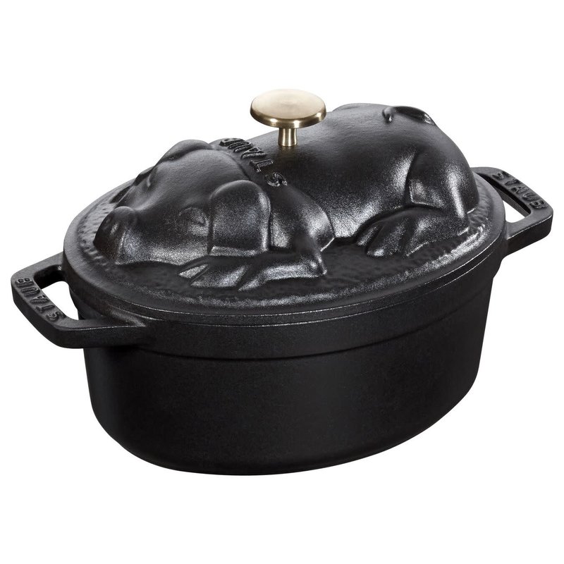 Staub Black 1.6 Quart Cast Iron Rice Cocotte Pot