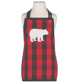 Now Designs Bear Buffalo Check Kid's Apron