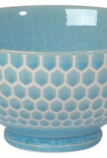 Now Designs Honeycomb Embossed Cereal Bowl - Light Blue