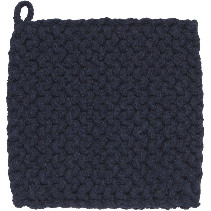 Danica Heirloom Knit Potholder - Midnight