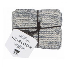 Danica Heirloom Knit Dishcloths S/2  8"x8" - Midnight^