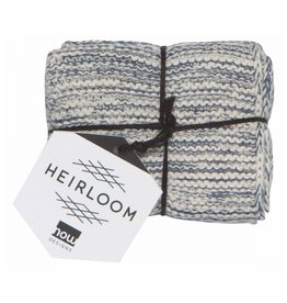 Danica Heirloom Knit Dishcloths S/2  8"x8" - Midnight^