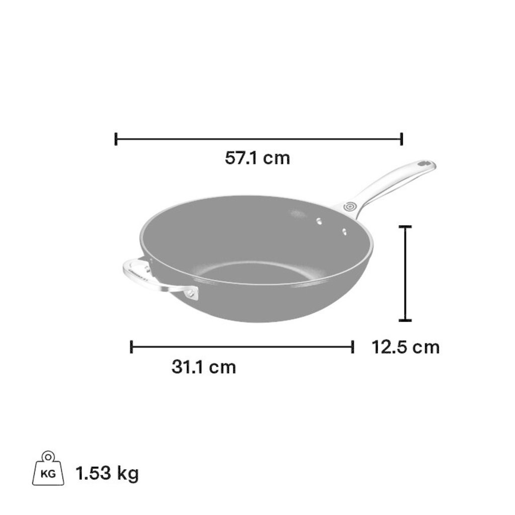 Le Creuset Toughened Nonstick 12" Pro Stir-Fry Pan