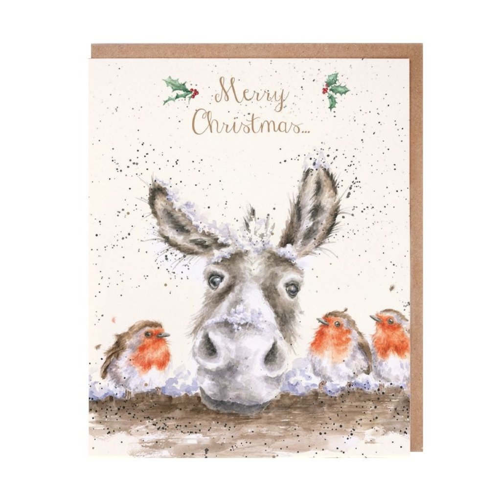 Wrendale Designs 'The Christmas Donkey' Christmas Card