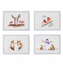 Wrendale Designs Large Christmas Placemats - Set of 4