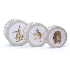 Wrendale Designs 'Hare Raising' Nesting Cake Tins S/3