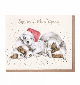 Wrendale Designs 'Santa's Little Helper' Christmas Card