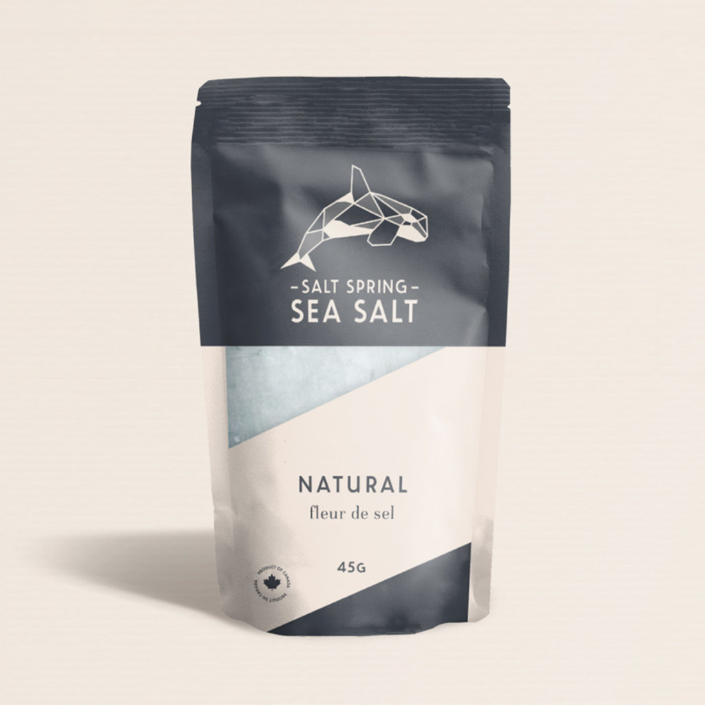 -Salt Spring Sea Salt- Natural - Fleur de Sel