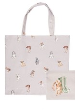 Wrendale Designs 'A Dog's Life' Foldable Shopping Bag