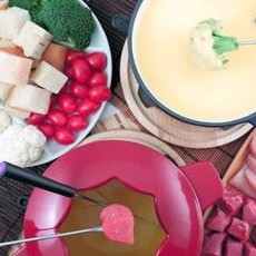 Swissmar Sierra Deep Blue Cast Iron Fondue Set