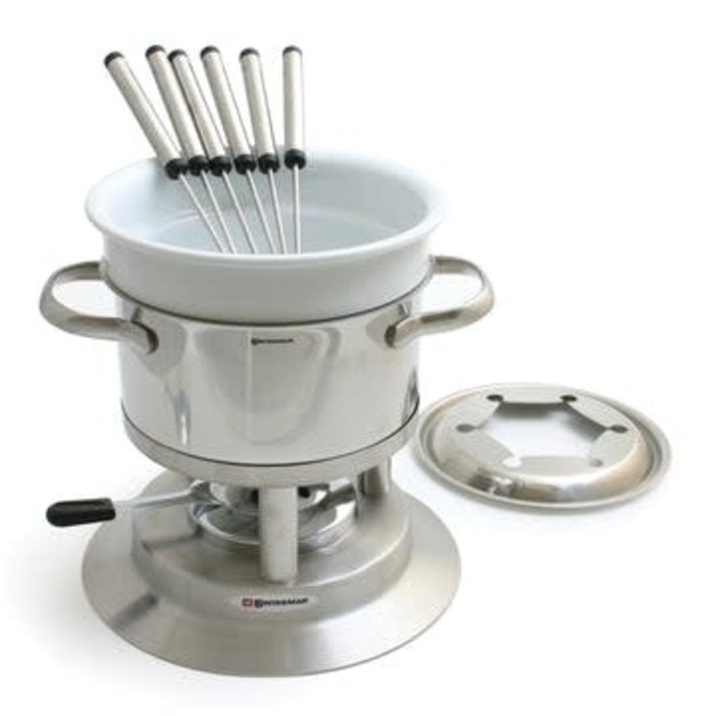 Swissmar Arosa 11pc Stainless Steel Fondue Set