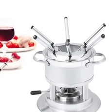 Swissmar Arosa 11pc Stainless Steel Fondue Set
