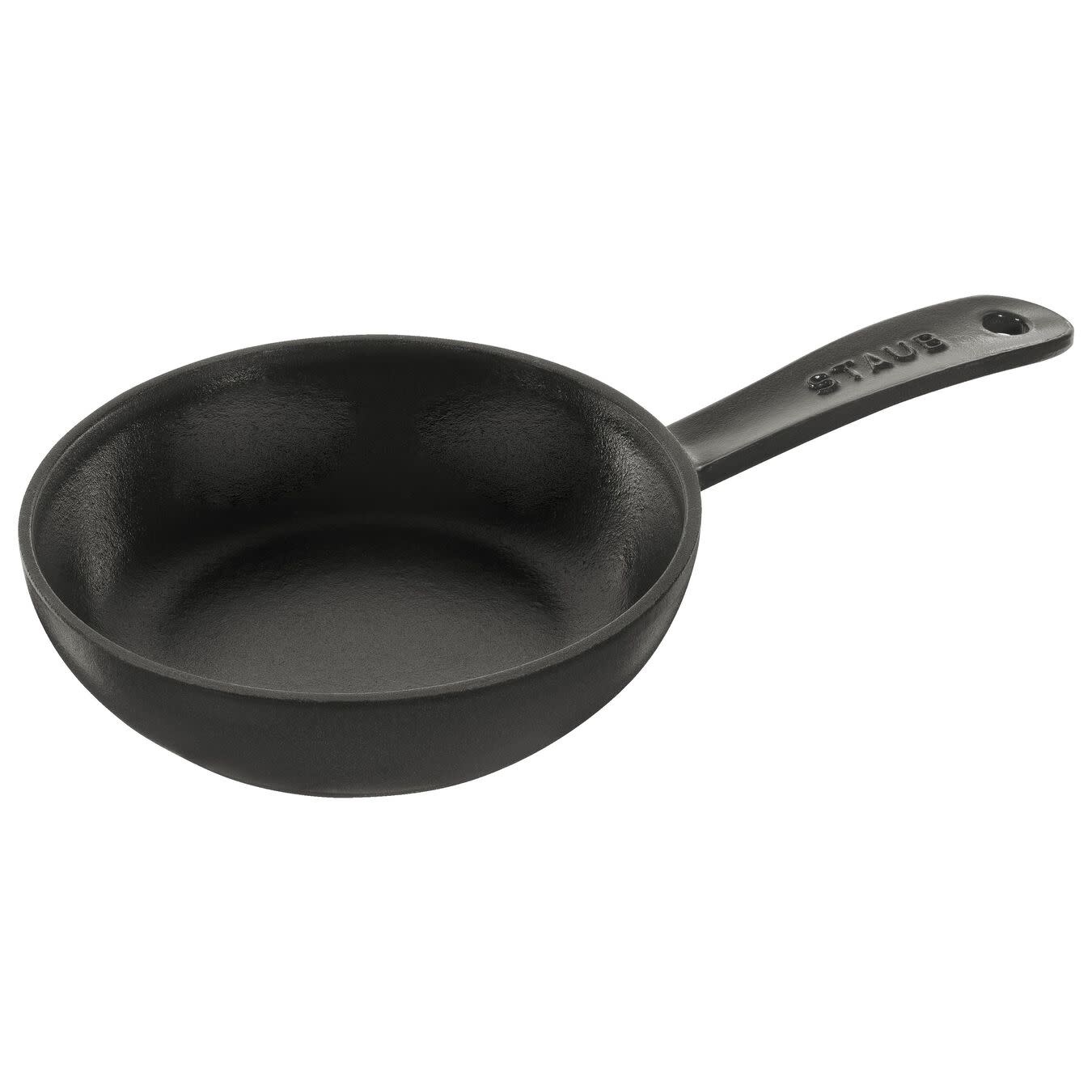 Staub Cast Iron 4.75-inch Mini Frying Pan - Matte Black, Made in France