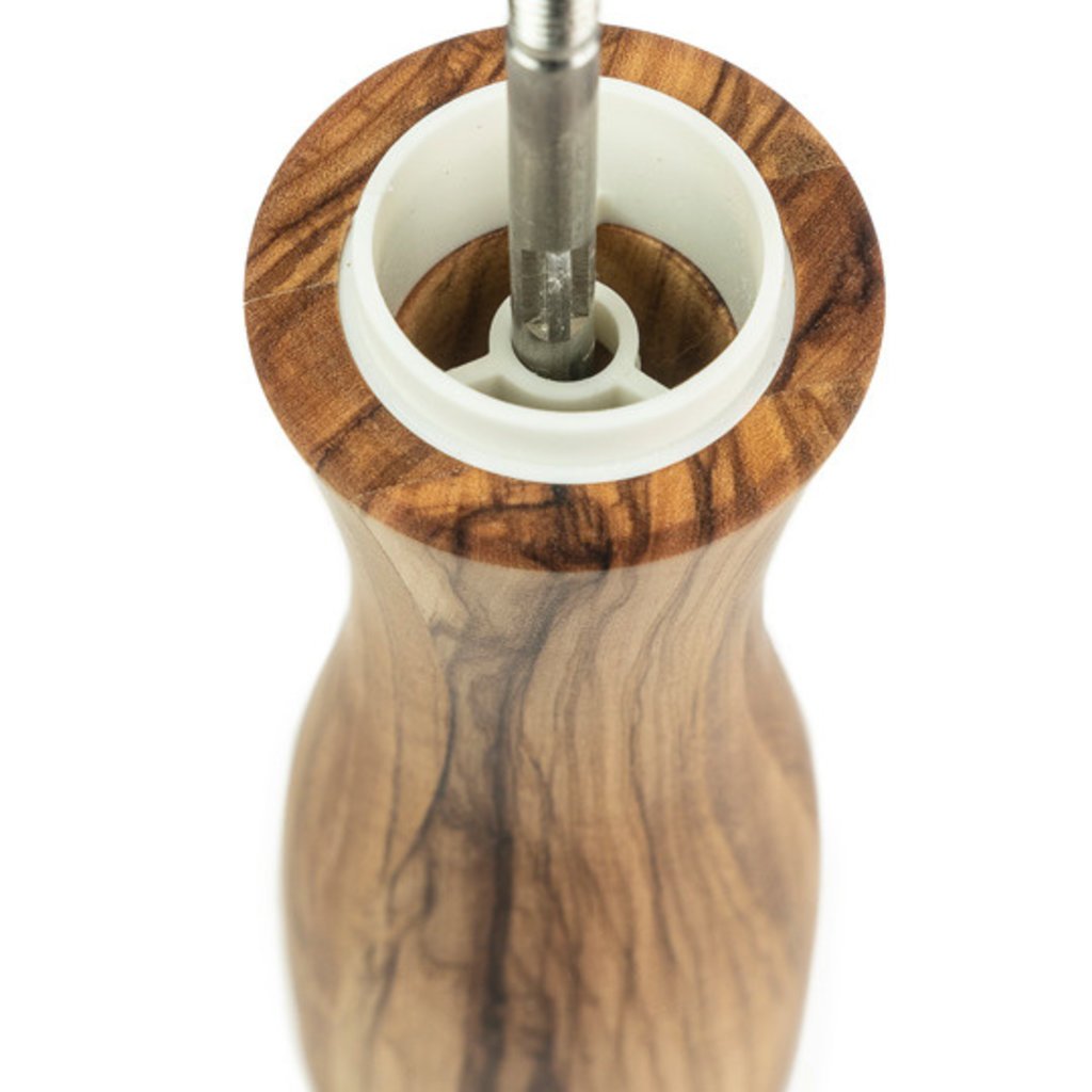 Peugeot 7.75" Fidji Salt Mill - Stainless Steel & Olive Wood