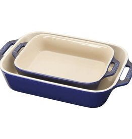 Staub Ceramic 2 Piece Rectangular Baking Dish Set