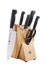 ZWILLING Four Star 7pc Knife Block Set - Natural