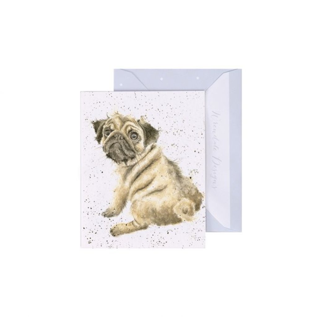 Wrendale Designs 'Pug Love' Gift Enclosure Card