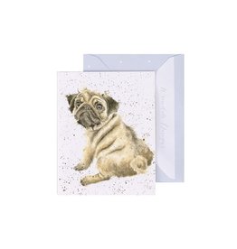 Wrendale Designs 'Pug Love' Gift Enclosure Card