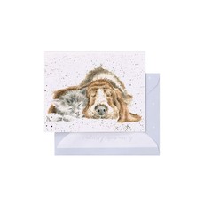 Wrendale Designs 'Dog and Catnap' Gift Enclosure Card