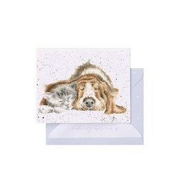 Wrendale Designs 'Dog and Catnap' Gift Enclosure Card