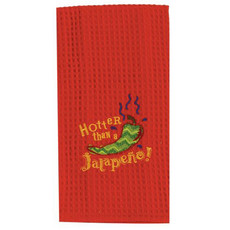 Kay Dee Designs 'Hotter Than Jalapeno' Embroider Waffle Towel