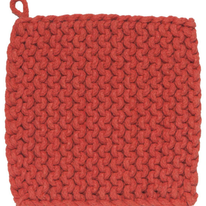 Danica Heirloom Knit Potholder - Clay