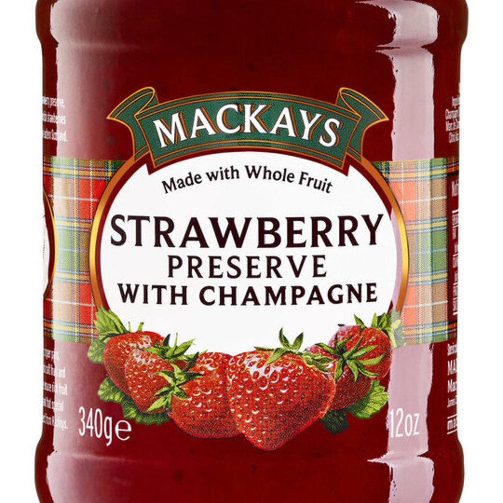 Mackays Strawberry Preserve with Champagne 250ml