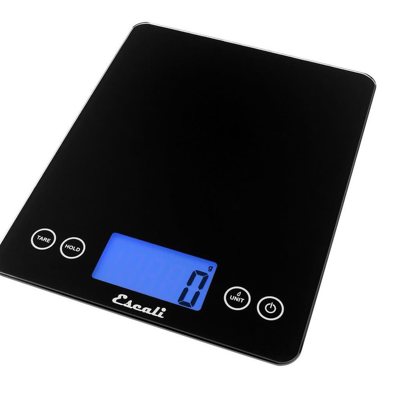 Escali Arti XL Glass Digital Scale 22Lb/10Kg - Ink Black