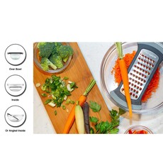 Microplane Bowl Grater Extra Course - Purist Blue