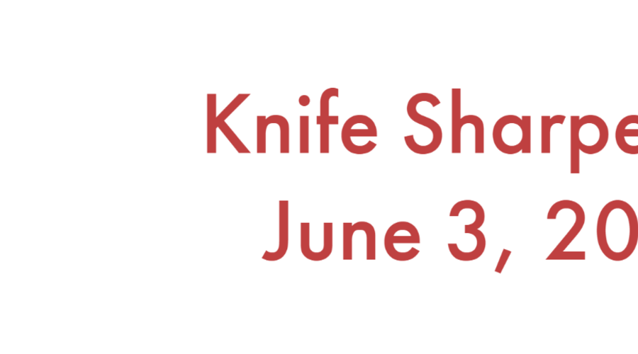 ZWILLING Knife Sharpening June 3rd at the store!