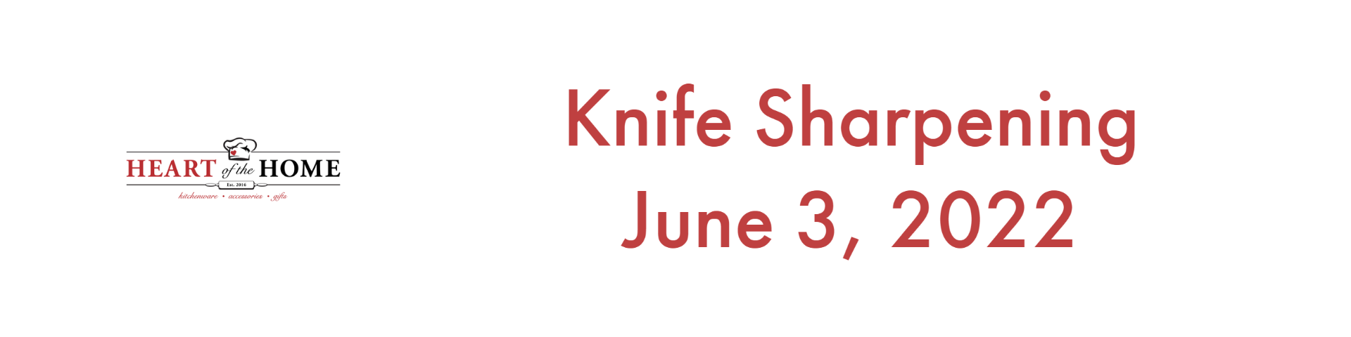 ZWILLING Knife Sharpening June 3rd at the store!