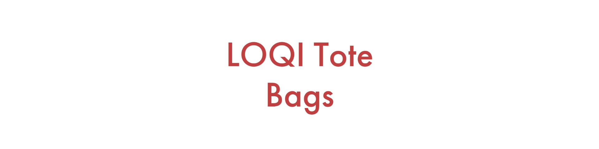 LOQI Tote Bags