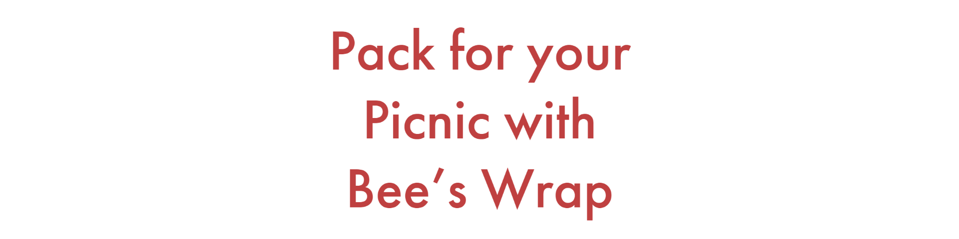 Pack for your Picnic using Port Style Bee's Wrap 