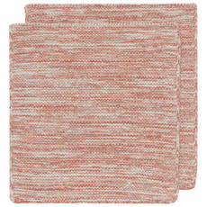 Danica Heirloom Knit Dishcloths S/2  8"x8" - Clay^