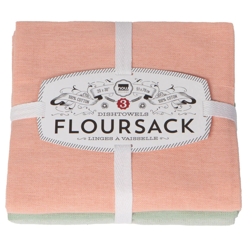 Now Designs Baker's Floursack S/3 - Dawn /Eucalyptus/Mint