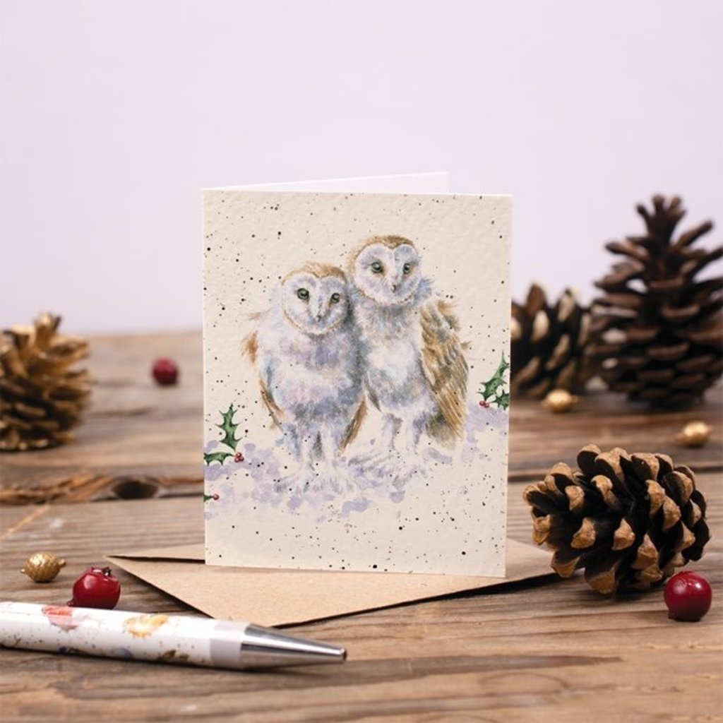 Wrendale Designs 'White Christmas' Christmas Enclosure Card