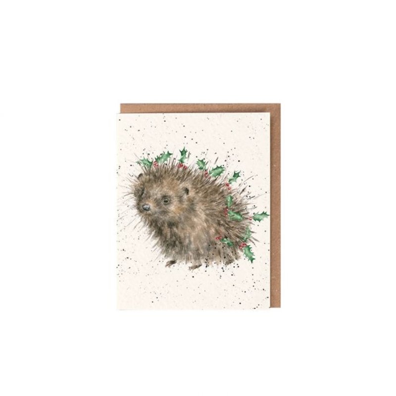 Wrendale Designs 'Christmas Hedgehogs' Christmas Enclosure Card