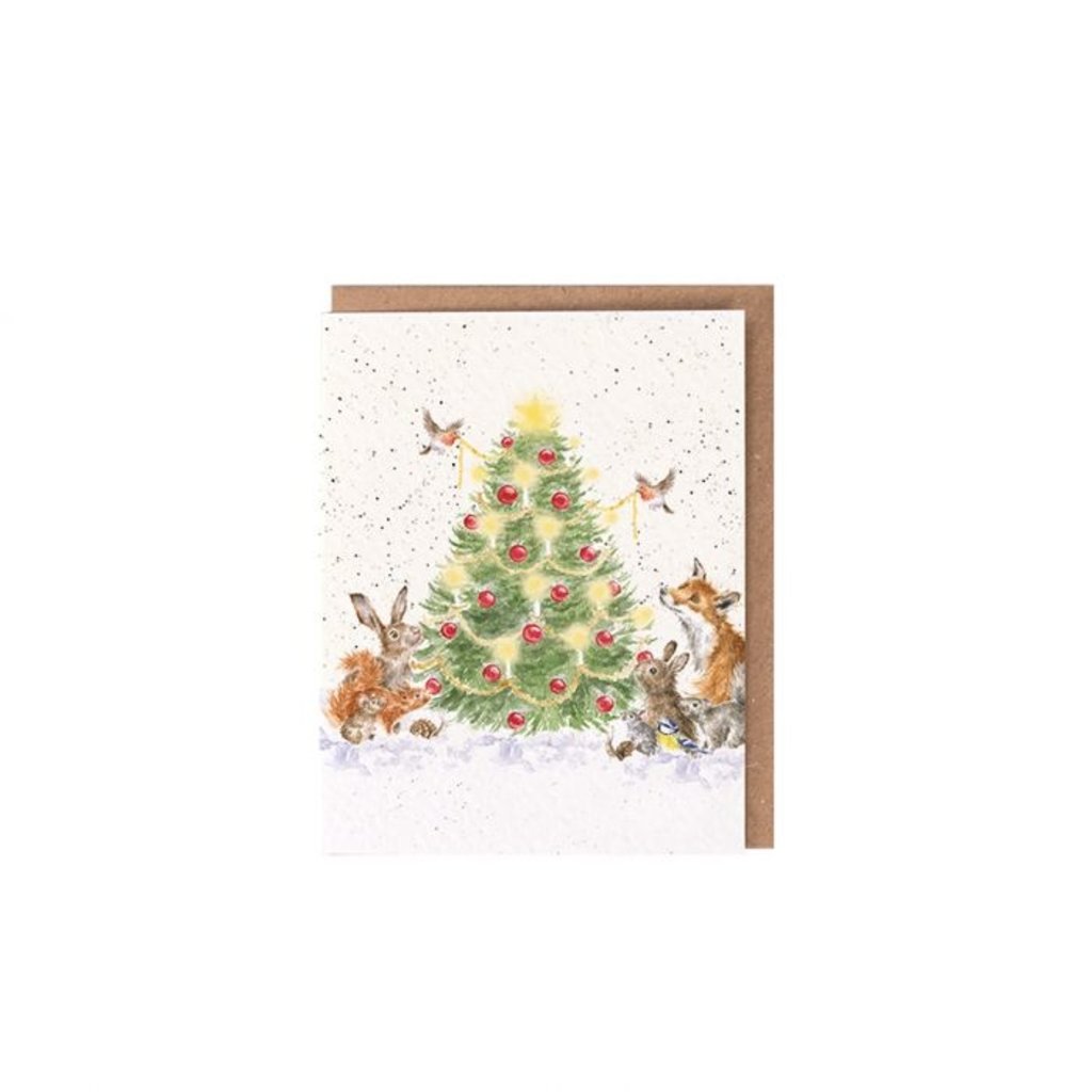 Wrendale Designs 'Oh Christmas Tree' Christmas Enclosure Card
