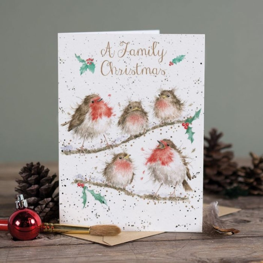 Wrendale Designs 'A Family Christmas' Christmas Card