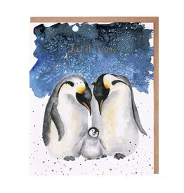 Wrendale Designs 'A Family Christmas' Penguin Christmas Card
